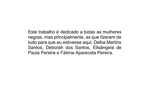 Credits from Dandara Manoela's dissertation in Social Services.