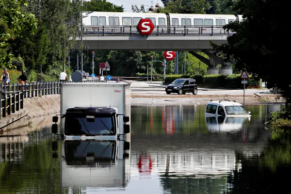 July 2011 Copenhagen's cloudburst, Martin Lehmann. Polfoto via AP.