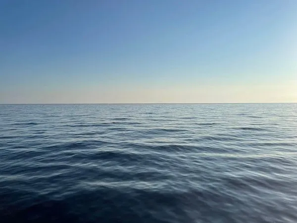Evening sea in Poros, Kefalonia, Greece.