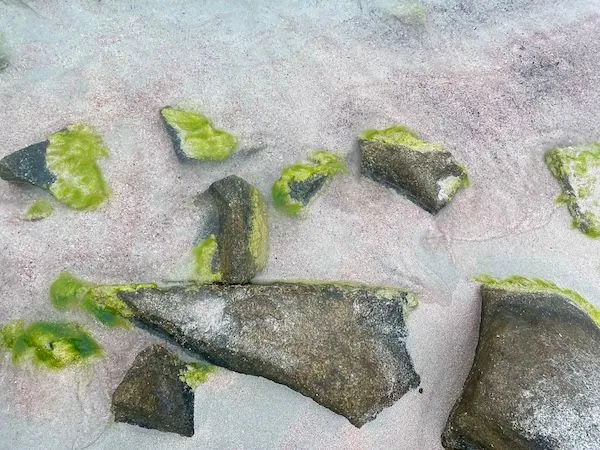 Musky rocks in Punta Molentis, in Villasimius, Sardinia, Italy.